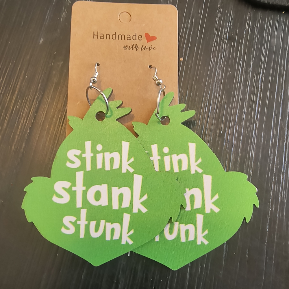 Hand Crafted Green Earrings